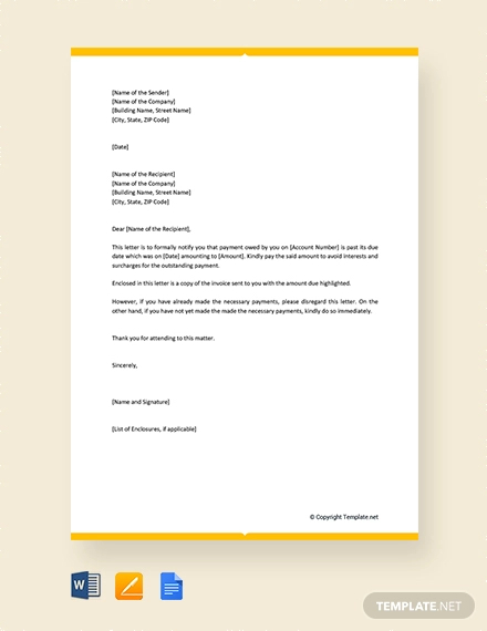 Payoff Letter Template