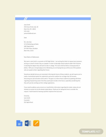 free request letter sample