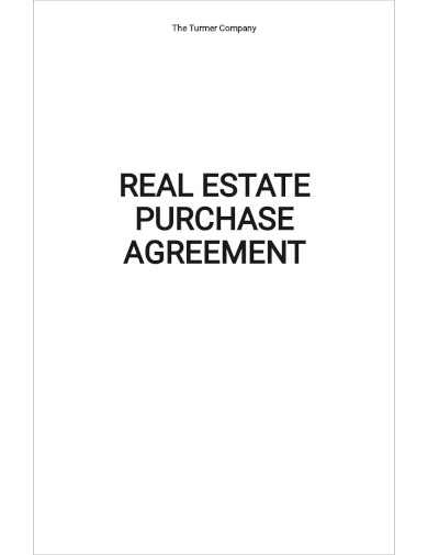 free sample real estate purchase agreement template