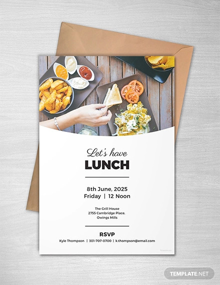 38 Lunch Invitation Templates PSD AI Word Free Premium Templates