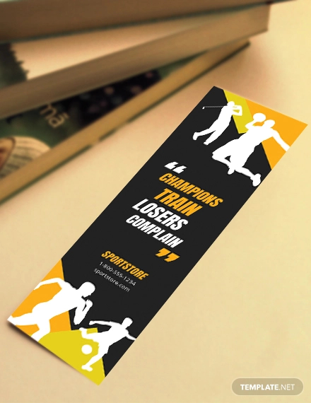 free-sport-bookmark-template