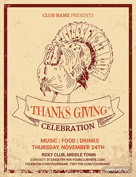 free-supreme-thanksgiving-invitation-flyer
