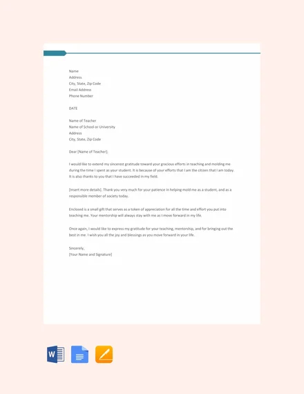 18+ Formal Thank You Letters - PDF, DOC, Apple Pages