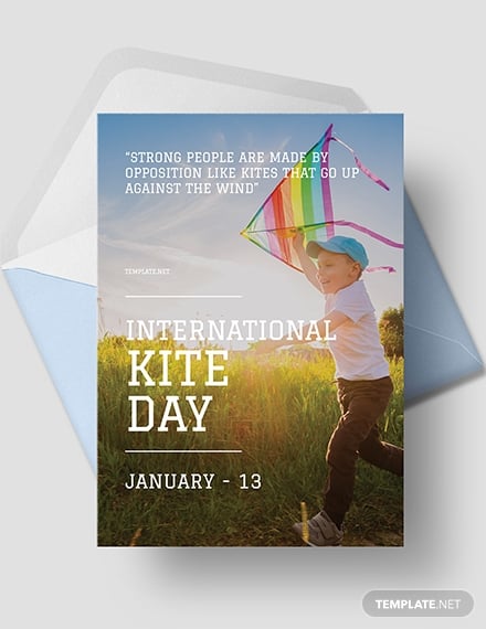 international-kites-day-greeting-card-template
