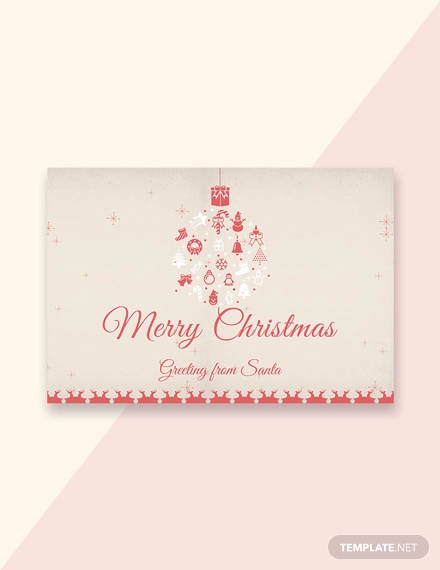 minimal christmas greeting card
