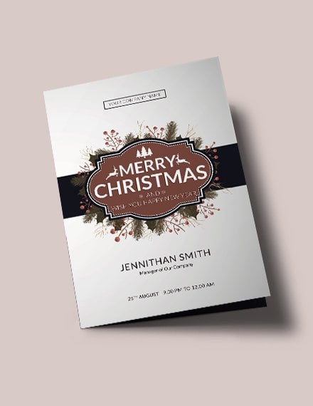 modern christmas brochure sample