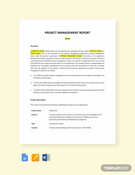 project-management-report