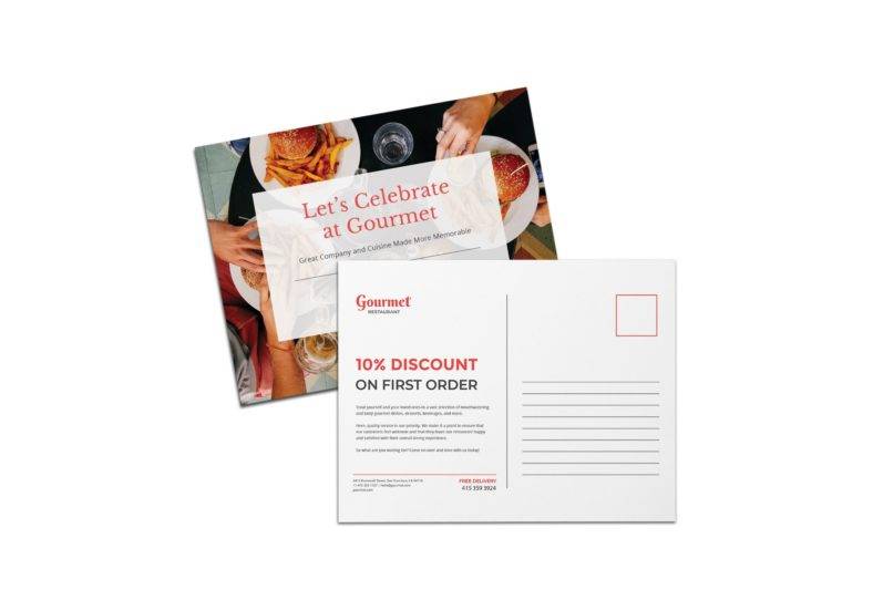 restaurant postcard template in publisher 788x