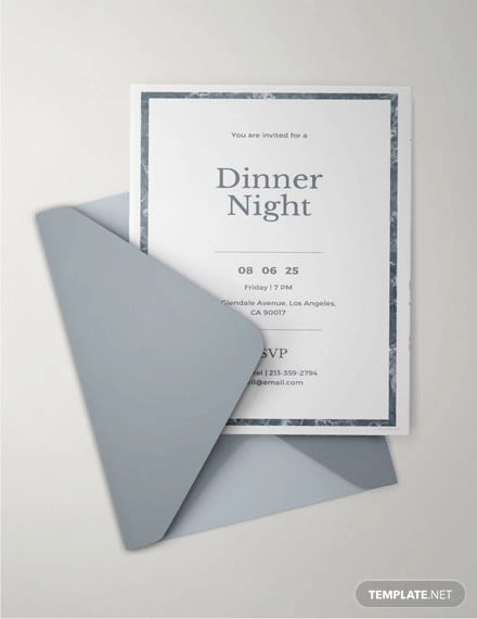 sample dinner invitation