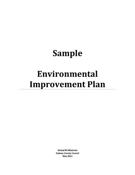 environmental business plan sample