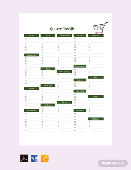 google doc checklist template