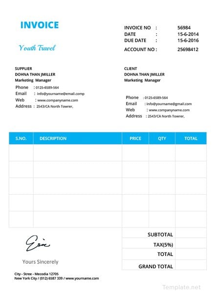 apple pages invoice template