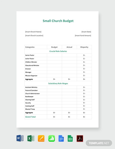 16  Church Budget Templates Docs Excel PDF