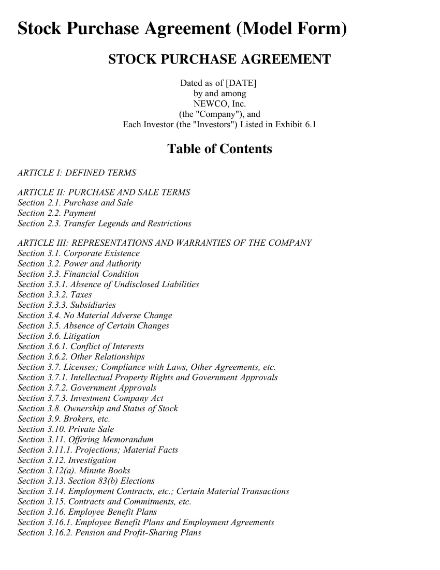 stock purchase assignment by operation of law