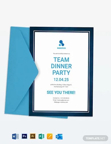 team-dinner-party-invitation-template