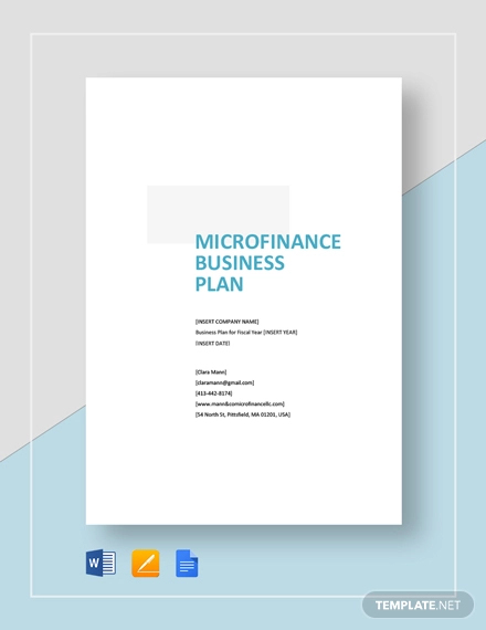 sample business plan for microfinance institution