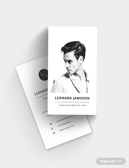 actor business card template