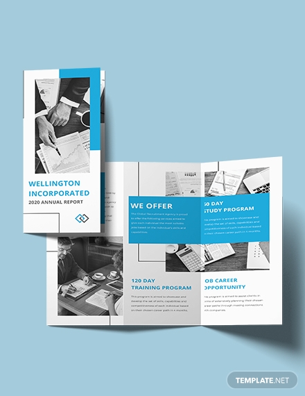 annual-report-tri-fold-brochure-template
