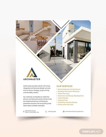 architect flyer template