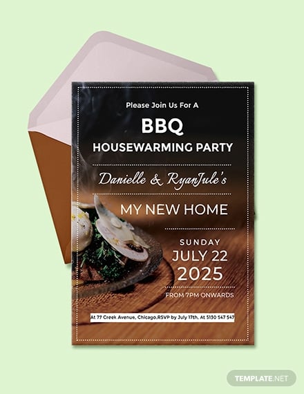 bbq housewarming party invitation format