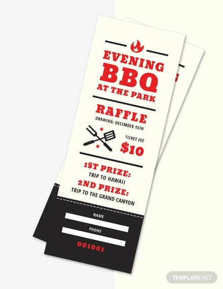 19+ Sample Printable Raffle Ticket Templates - PSD, Ai, Word