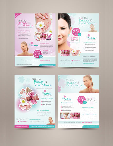 beauty care flyer templates