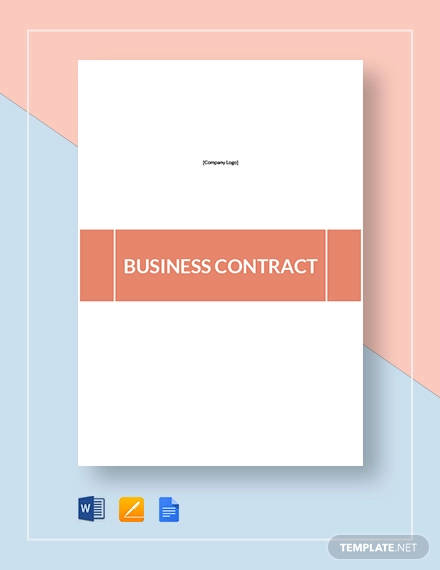 business contract example