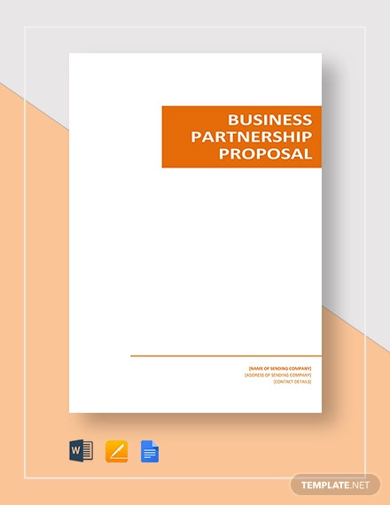 business partnership proposal template