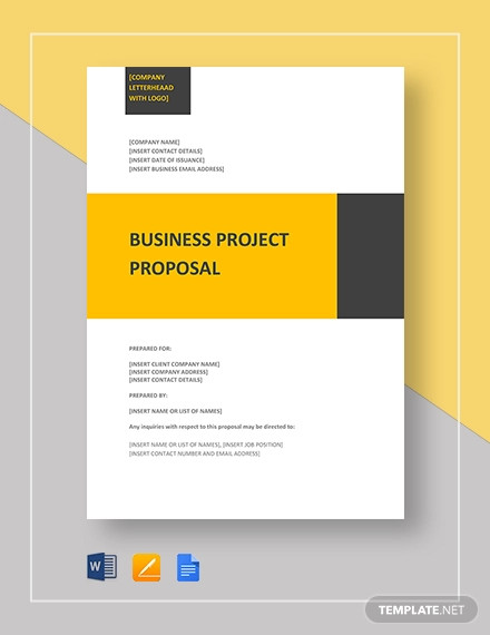 8 Business Project Proposal Templates Word PDF Pages