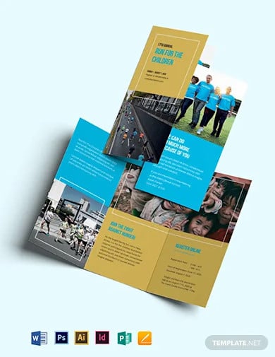 charity event brochure template