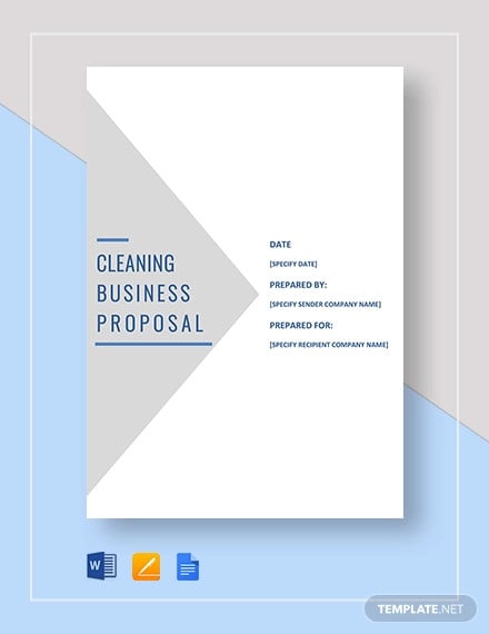 cleaning service business proposal template