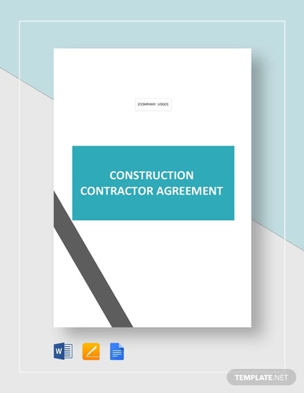 construction contractor agreement template