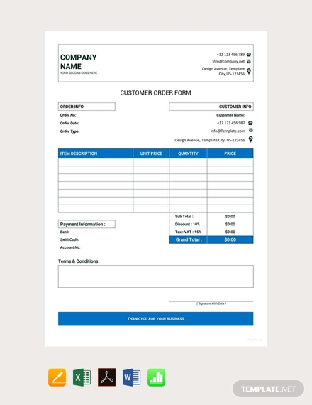 Sample Work Order Template Google Docs Google Sheets Excel Word Vrogue