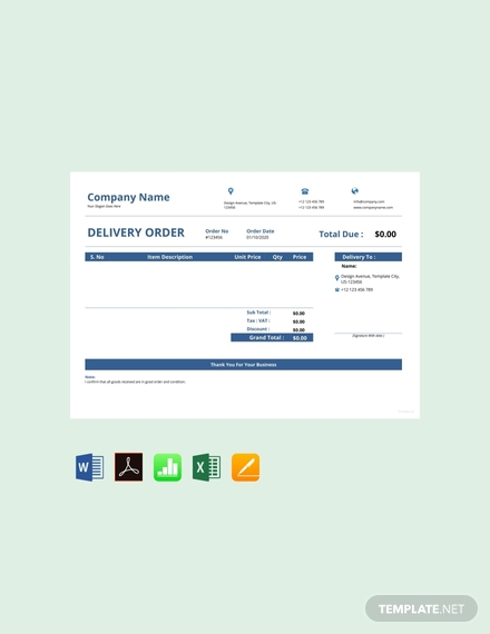 15+ Order Templates in Google Docs