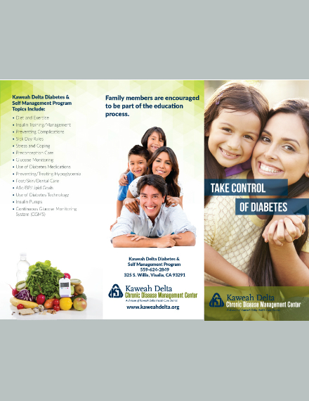 10 Diabetes Tri Fold Brochure Designs And Templates 6600