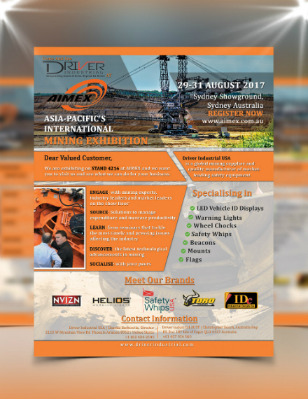 driver industries construction company flyer