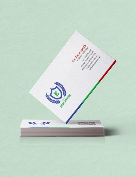 education-business-card-template
