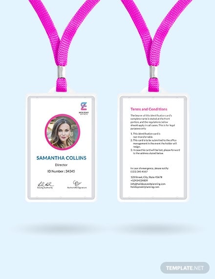 event-planner-id-card-template