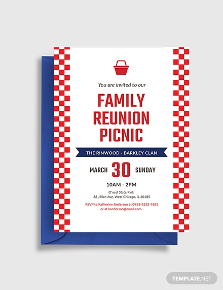 family reunion picnic invitation example
