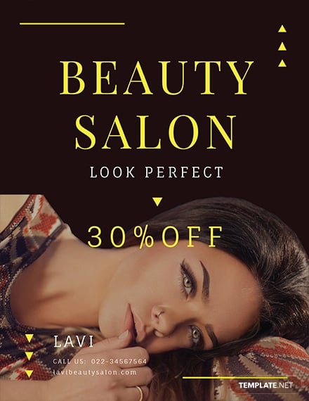 free beauty salon flyer template