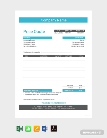 free business quotation format 440x570