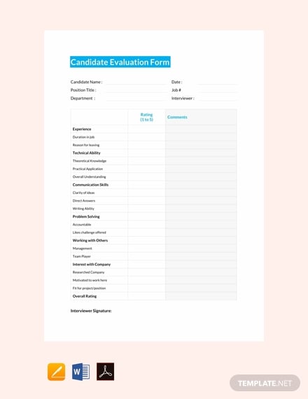 free-candidate-evaluation-form-template