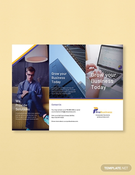 free corporate business brochure template 1x