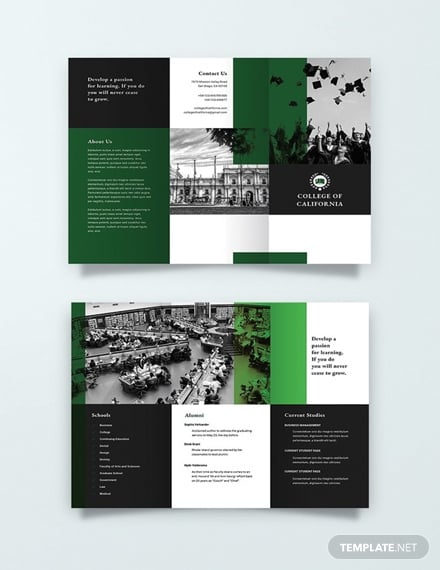 free creative college brochure template 1x
