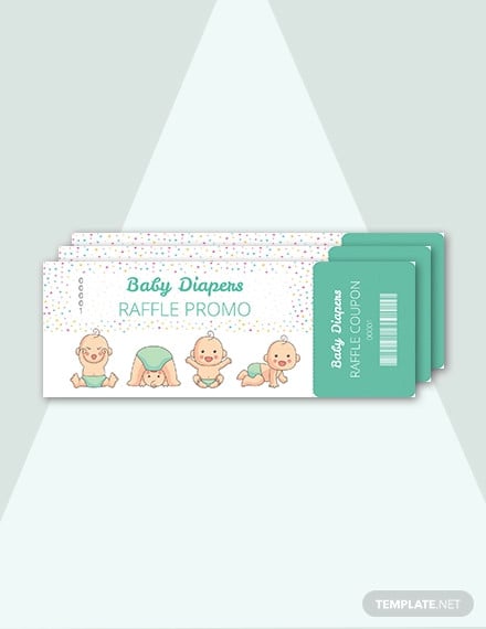 free diapers raffle ticket template
