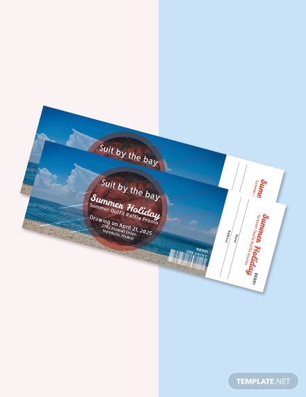 free holiday raffle ticket template