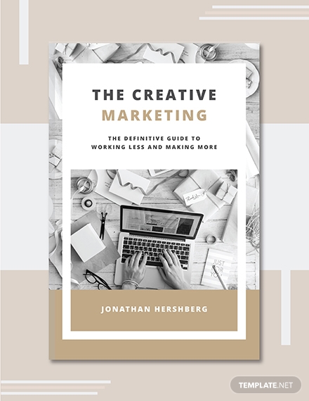 free marketing book cover template 1x