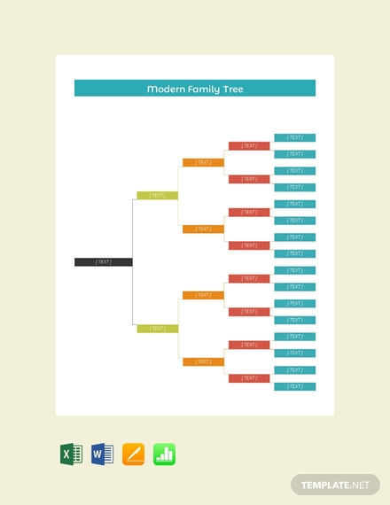 free modern family tree template