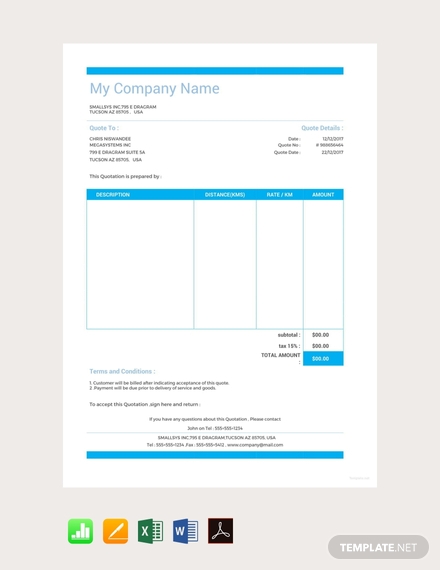 free sample vehicle quotation template 440x570 1
