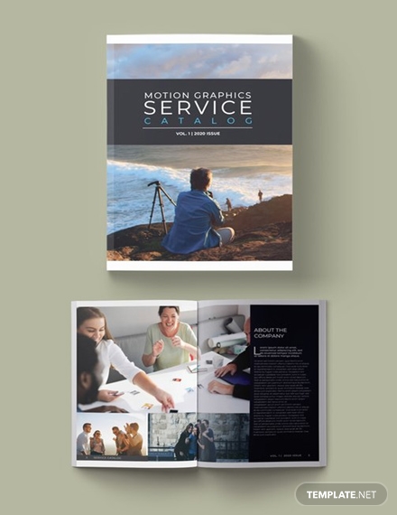 free service catalog example template